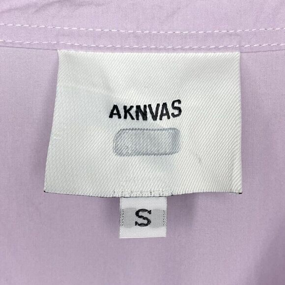 AKNVAS Womens Ketevan Romper Small S Purple Cotton USA Long-Sleeve Tie-Waist - Picture 13 of 15